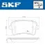 Фото Колодки гальмівні (задні) Audi A4/A5/Q5 07 SKF (VKBP90150) зображення 2