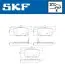 Фото Колодки гальмівні (передні) BMW 7 (E38) 94-01/8 (E31) 90-99 (Brembo) SKF (VKBP90192A) зображення 2
