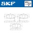 Колодки тормозные дисковые (комплект 4 шт.)) SKF VKBP 90204 A (фото 2)