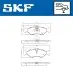 Фото Колодки гальмівні (задні) MB Sprinter 208-316 96- (мала) SKF (VKBP90485) зображення 2