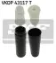 Фото Пилозахисний к-т амортизатора задн AUDI A3, TT SEAT LEON SKODA OCTAVIA I VW BORA, BORA I, GOLF IV, JETTA IV, NEW BEETLE 1.2-3.2 09.96-04.18 SKF (VKDP43117T) зображення 1