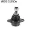 Опора кульова (передня/зверху) Land Rover III (L322) 02-12 SKF (VKDS317506) зображення 1