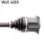Фото Привідний вал передн Лів 468мм AUDI A3 SEAT LEON, LEON SC, LEON ST SKODA OCTAVIA III VW GOLF ALLTRACK VII, GOLF SPORTSVAN VII, GOLF VII 2.0D 04.12-10.20 SKF (VKJC 4215) зображення 3