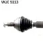 Приводной вал передн Прав 775мм SEAT IBIZA III SKODA FABIA II, ROOMSTER, ROOMSTER PRAKTIK VW POLO IV 1.2D/1.6D/1.8 12.03-05.15 SKF (VKJC5113) изображение 2