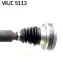 Приводной вал передн Прав 775мм SEAT IBIZA III SKODA FABIA II, ROOMSTER, ROOMSTER PRAKTIK VW POLO IV 1.2D/1.6D/1.8 12.03-05.15 SKF (VKJC5113) изображение 3