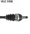 Привідний вал передн Лів 57,3/618мм OPEL ASTRA J 1.4/1.6 12.09 SKF (VKJC 5908) зображення 3