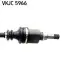 Привідний вал передн Лів 64,3/608мм RENAULT CLIO II, KANGOO EXPRESS, MEGANE II 1.4/1.5D 06.01 SKF (VKJC5966) зображення 3