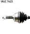 Фото Піввісь (передня) (L) Nissan X-Trail I 2.0/2.5/2.2 dCi/Di 01-13 (29z/29z/617mm) (+ABS44z) SKF (VKJC 7423) зображення 2
