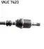 Фото Піввісь (передня) (L) Nissan X-Trail I 2.0/2.5/2.2 dCi/Di 01-13 (29z/29z/617mm) (+ABS44z) SKF (VKJC 7423) зображення 3