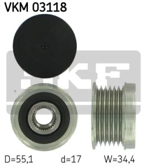 Шкив генератора SKF VKM03118