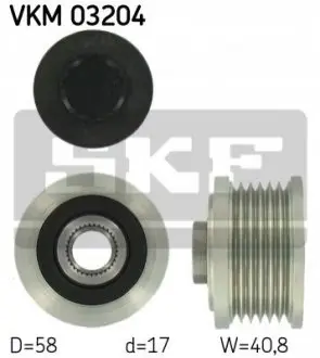 Шкив генератора SKF VKM03204