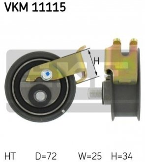 Натяжний ролик, ремінь ГРМ - VKM 11115 (06B109243) SKF VKM11115