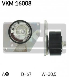 Натяжной ролик, ремень ГРМ SKF VKM 16008 (фото 1)