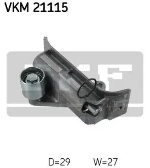 Натягувач ременя ГРМ ABARTH 124 SPIDER AUDI A3, A4 B5, A6 C5, TT SEAT ALHAMBRA, CORDOBA, IBIZA II, LEON, TOLEDO II SKODA OCTAVIA I VW BORA, BORA I, GOLF IV, NEW BEETLE, SHARAN 1.4/1.8 01.95 SKF VKM21115 Купити в Україні