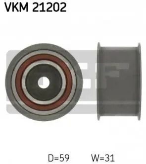 Паразитний ролик ременя ГРМ AUDI A4 B5, A4 B6, A6 C4, A6 C5, A8 D2, ALLROAD C5 SKODA SUPERB I VW PASSAT B5, PASSAT B5.5 2.4/2.7/2.8 06.94-03.08 SKF VKM21202 Купити в Україні