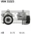 Натягувач поліклинового ременя SEAT CORDOBA, CORDOBA VARIO, IBIZA II, INCA VW CADDY II, GOLF III, POLO, POLO III CLASSIC, VENTO 1.0/1.4/1.6 08.91-01.04 SKF (VKM31023) зображення 1