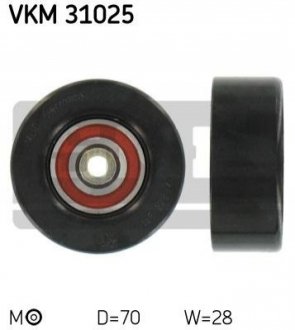 Натяжной ролик, поликлинового ремня (Выр-во) - VKM 31025 (028145278M) SKF VKM31025