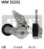 Фото Натягувач поліклинового ременя AUDI TT FORD GALAXY I SEAT ALHAMBRA, LEON, TOLEDO II VW BORA, BORA I, GOLF IV, MULTIVAN T5, NEW BEETLE, SHARAN, TRANSPORTER T5 2.3/2.8/3.2 03.99-09.10 SKF (VKM31231) зображення 1