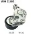 Натягувач поліклинового ременя AUDI A1 SEAT IBIZA IV, IBIZA IV SC, IBIZA IV ST, TOLEDO IV SKODA FABIA III, FABIA III PRAKTIK, RAPID VW POLO V 1.4D 02.14-12.22 SKF (VKM 31402) зображення 2