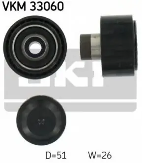 Паразитный/ведущий ролик, поликлиновый ремень SKF VKM33060