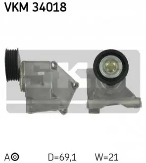 Натягувач поліклинового ременя FORD FOCUS I 1.4/1.6/1.6ALK 10.98-03.05 SKF VKM34018