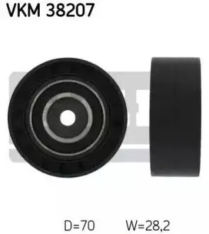 Ролик поліклинового ременя BMW 5 (E39), 7 (E38), 8 (E31) 3.5/4.4 02.96-12.03 SKF VKM38207