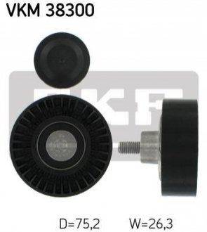 Паразитный/ведущий ролик, поликлиновый ремень SKF VKM38300 (фото 1)