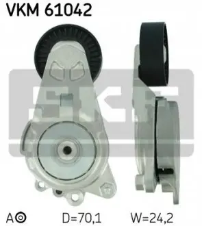 Фото 1 — Натяжний пристрій, клиновий ремінь SKF (VKM61042) Фото Натяжний пристрій, клиновий ремінь SKF (VKM61042) зображення 1