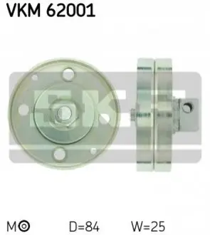 Натягуючий ролик поліклинового ременя NISSAN ALMERA II, ALMERA TINO, PRIMERA 1.5/1.6/1.8 08.99-10.08 SKF VKM62001
