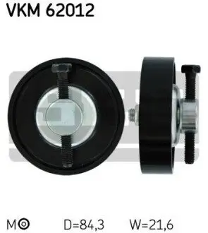 Натягуючий ролик поліклинового ременя NISSAN MICRA C+C III, MICRA III 1.0/1.2/1.4 01.03-06.10 SKF VKM62012