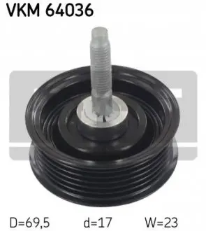 Ролик напрямний SKF VKM64036