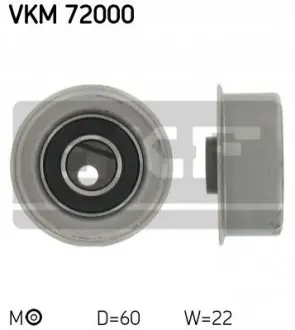 Натягуючий ролик ременя ГРМ NISSAN CHERRY III, PRAIRIE, SUNNY, SUNNY I, SUNNY II 1.3/1.5/1.6 02.82-10.91 SKF VKM72000 Купити в Україні
