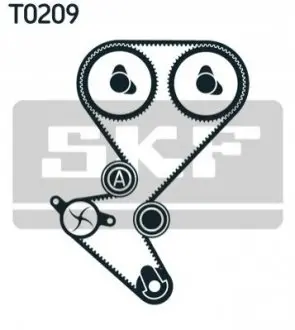 Комплект ГРМ (ремінь + ролик) CITROEN C2, C3 I, C4, C4 I PEUGEOT 1007, 206, 207, 307 1.4 10.03 SKF VKMA03258 Купити в Україні