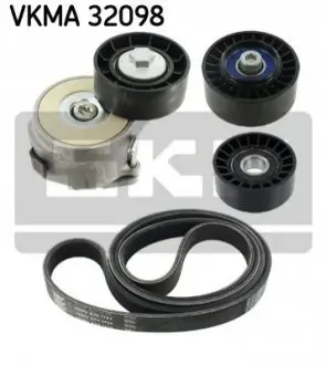 Комплект поликлинових ременів (з роликами) ALFA ROMEO 159 1.9D 09.05-11.11 SKF VKMA32098