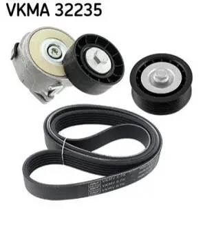 Комплект поликлинових ременів (з роликами) ALFA ROMEO MITO FIAT 500L, BRAVO, BRAVO II, IDEA 1.6D 09.07 SKF VKMA 32235 Купити в Україні