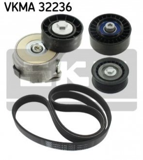 Комплект ГРМ (ремень+ролик)).. SKF VKMA32236