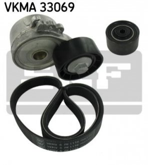 Полікліновий ремінний комплект SKF VKMA33069