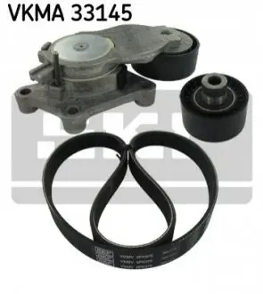 Комплект поликлинових ременів (з роликами) PEUGEOT 208 II, 407 1.6D 05.04 SKF VKMA33145