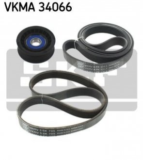 Комплект доріжкового ремня - VKMA 34066 (1465253, 1555720, 1760376) SKF VKMA34066 (фото 1)