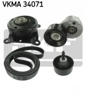 Комплект поликлинових ременів (з роликами) FORD TRANSIT 2.4D 01.00-05.06 SKF VKMA34071 Купити в Україні
