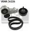 Комплект поликлинових ременів (з роликами) FORD FOCUS I, TOURNEO CONNECT, TRANSIT CONNECT 1.8D 08.98-12.13 SKF VKMA34104