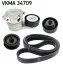 Фото Комплект поліклинових ременів SKF (VKMA 34709) зображення 1