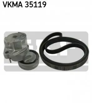 Комплект поликлинових ременів (з роликами) OPEL ASTRA G, ASTRA H, ASTRA H GTC, ZAFIRA A, ZAFIRA B 2.0 02.98-12.10 SKF VKMA35119