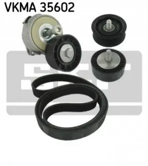 Комплект поликлинових ременів (з роликами) OPEL SIGNUM, VECTRA C, VECTRA C GTS 1.9D 04.04-01.09 SKF VKMA35602