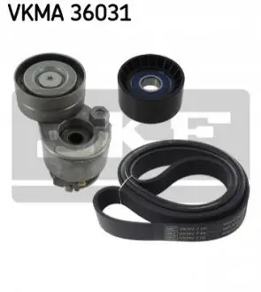 Комплект поликлинових ременів (з роликами) RENAULT ESPACE IV, LAGUNA II 1.9D/2.0 03.01-12.15 SKF VKMA36031 Купити в Україні