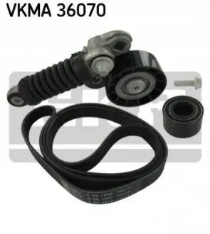 Комплект поликлинових ременів (з роликами) RENAULT CLIO II 2.0 02.00-06.09 SKF VKMA36070