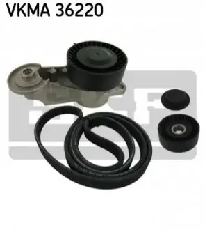 Комплект поликлинових ременів (з роликами) VOLVO S60 I, V70 II, XC70 I 2.4D 01.01-04.10 SKF VKMA36220 Купити в Україні