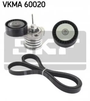 Комплект поликлинових ременів (з роликами) CHEVROLET CAPTIVA OPEL ANTARA A 2.0D 08.06 SKF VKMA60020