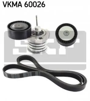 Комплект поликлинових ременів (з роликами) CHEVROLET CRUZE, EPICA, LACETTI, NUBIRA 2.0D 01.05 SKF VKMA60026