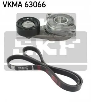 Комплект поликлинових ременів (з роликами) HONDA CITY V, CIVIC IX, CIVIC VIII, JAZZ III 1.2-1.5 09.05-12.16 SKF VKMA63066